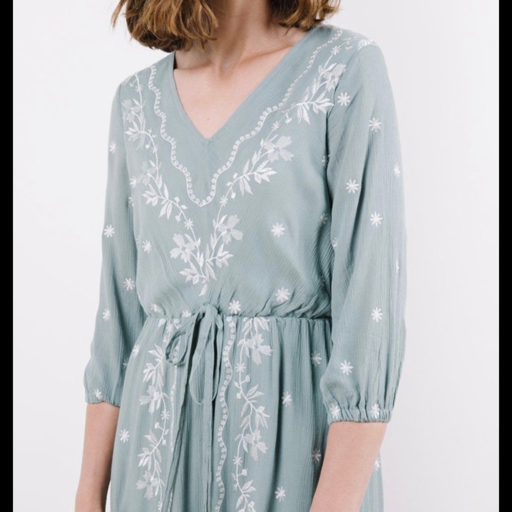 Piper & scoot alida dress in chinois green SMALL